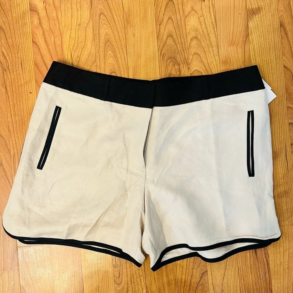 Mango Black and Cream Women's Shorts - Picture 2 of 4